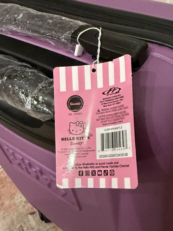 Hello Kitty Fast Forward Hard-Side 21” Spinner Lightweight Carry-On Suitcase gallery