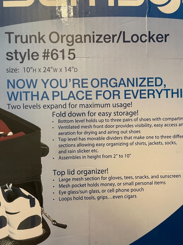 Samsonite Trunk Golf Organizer/Locker Style #615 Brand New In Box gallery