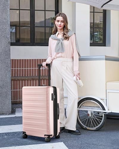Medium Checked Luggage 24 Inch, Checking Checked 24-Inch 00-Pink (Expandable) gallery