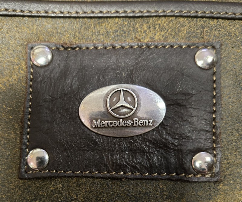 Mercedes Benz 3 Piece Leather Luggage Set- Duffle, Messenger & Travel Kit Bag