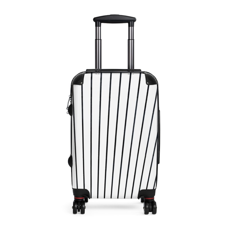 Suitcase – SIMPLE BLACK AND WHITE STRIPES