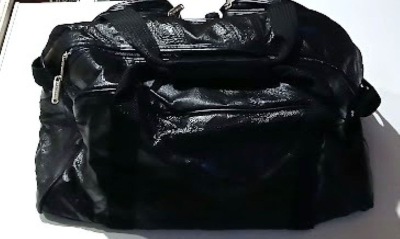 Used Carry-on, Patch Leather Weekender Duffel Bag by Seville Gear (Model P-223) gallery