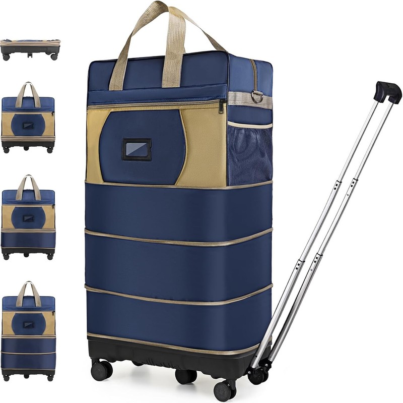 Expandable Foldable Suitcase Luggage Handle Travel Large Capacity Luggages wheel