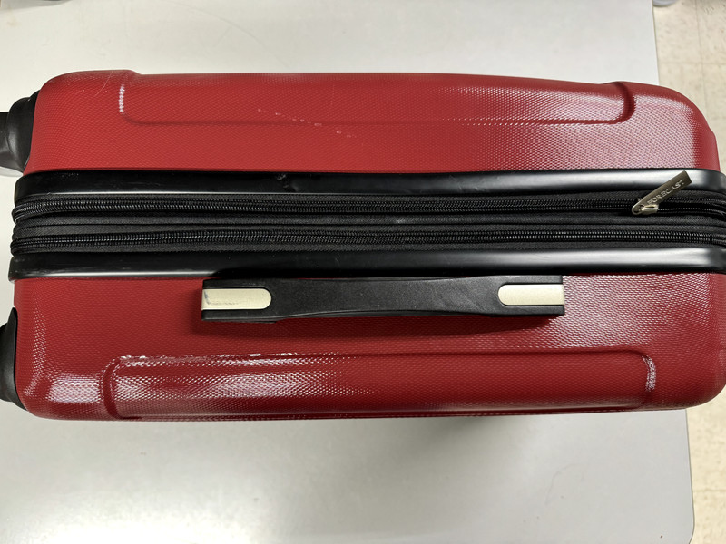 Forecast Red Hard Side Roller Spinner Carry On Suitcase With Telescope Handle gallery