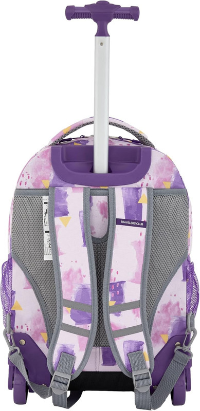 4 Piece Rolling Backpack Set with Accessories, Water gallery