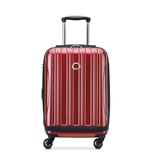 Delsey Luggage Helium Aero, International Carry On Carry-On 19 Inch Brick Red