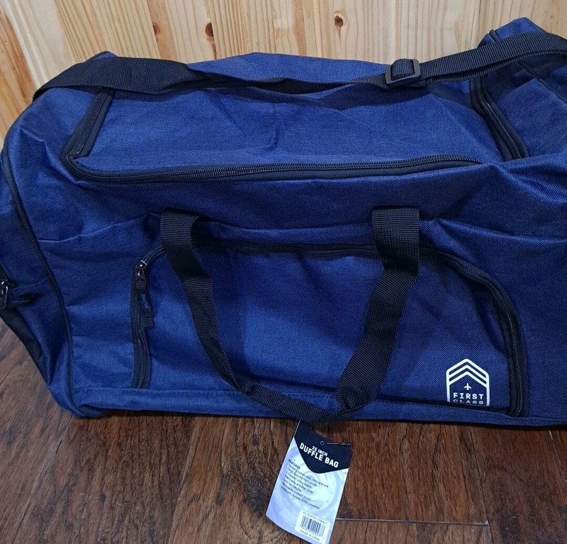 FIRST CLASS 25" DUFFLE BAG With Side Pockets, Removable Shoulder Strap 600D Poly gallery