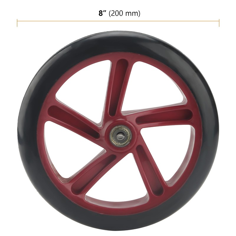 4 Pack 8 Inch Scooter Replacement Wheels, Adult Teen Kick Scooter Wheels Soli... gallery
