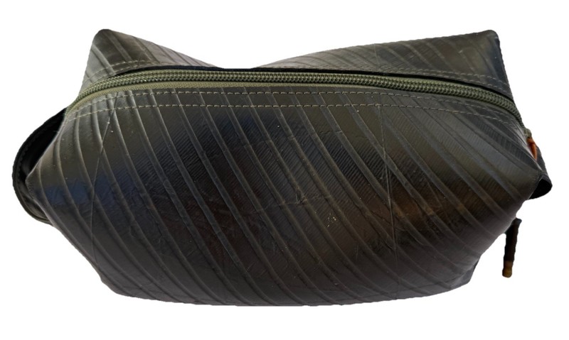 Alchemy Goods AG Recycled Inner Tube Toiletry Bag Rubber Zip Pouch Camo Lined