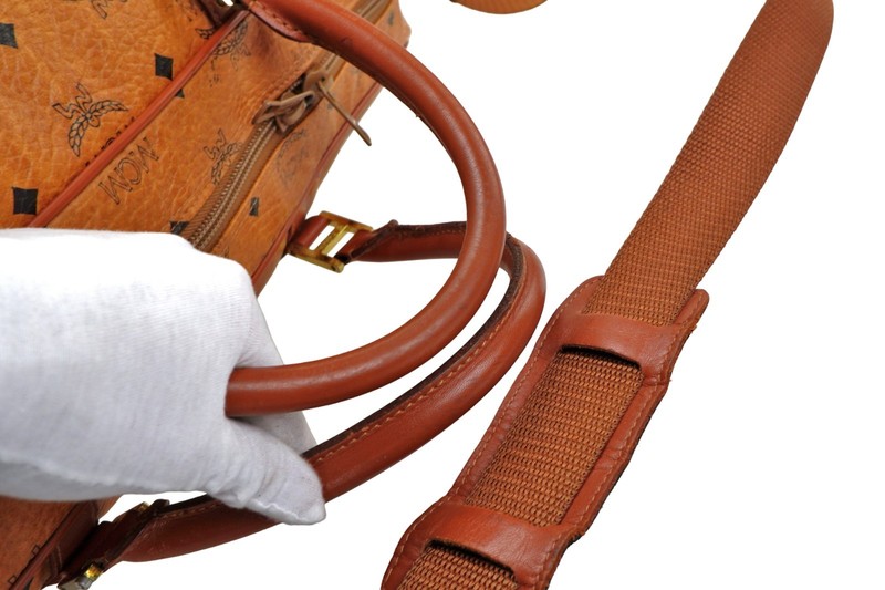 Authentic MCM Visetos Monogram Oversized Shoulder Crossbody Duffle Bag Germany gallery