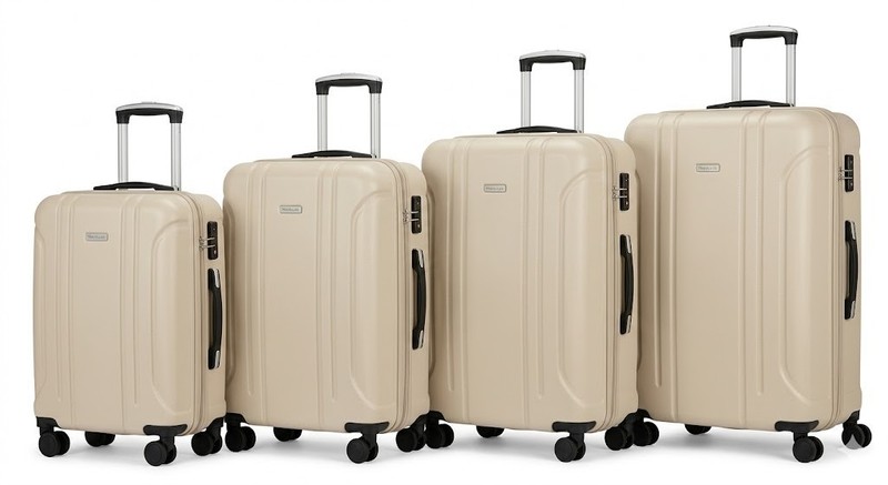 4Pc Hardside Luggage Set 20 24 28 32 TSA Spinners + 1 FREE Kids Bag