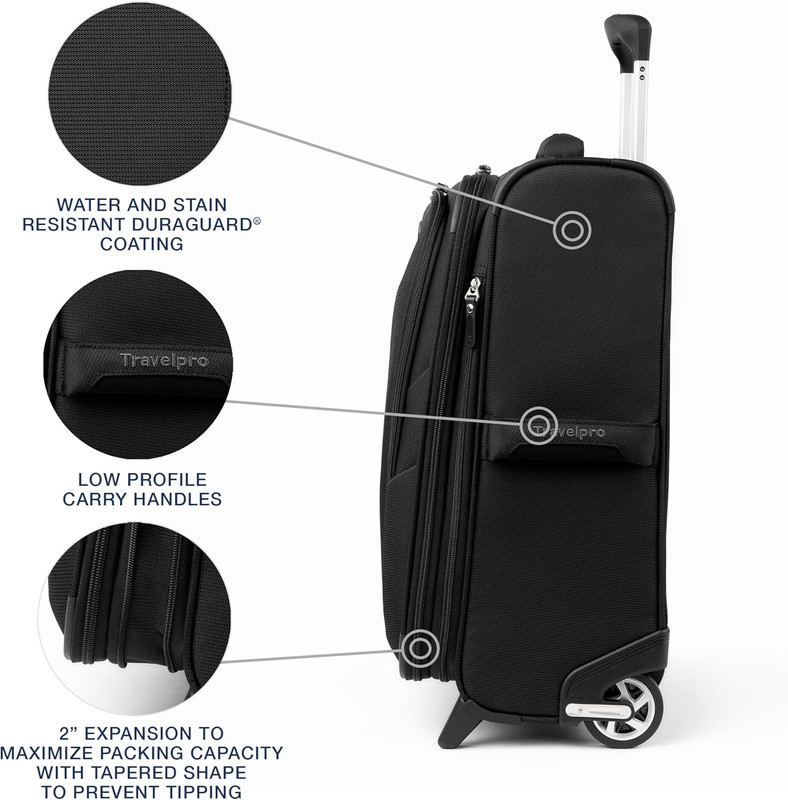 Maxlite 5 Softside Expandable Upright 2 Wheel Carry-On Luggage, Lightweight, 20- gallery