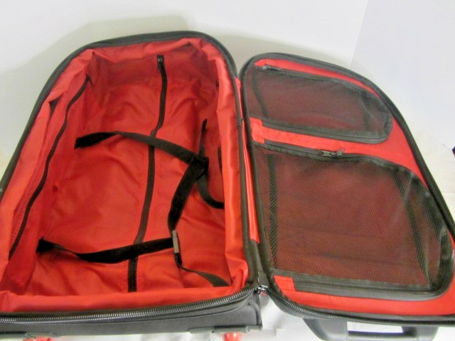 OGIO Fly Racing Expandable Layover Bag Black Grey Red Rolling Luggage Carry-On gallery