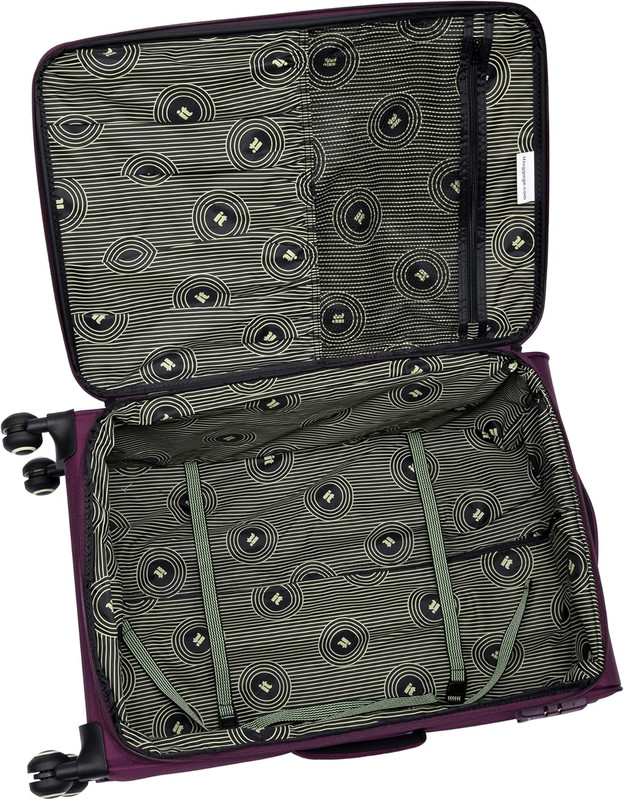 Circulator 28" Softside Checked 8 Wheel Expandable Spinner, Italian Plum gallery