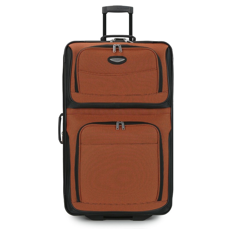 Travel Select Amsterdam 29″ Large Checked Expandable Rolling Luggage, Orange