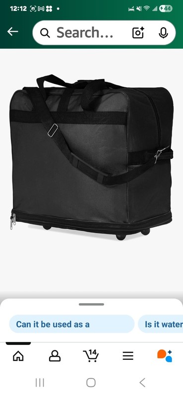 Expandable 3 Bags In One Black Color New With Tags 6 Wheels Spinner Tsa Lock... gallery