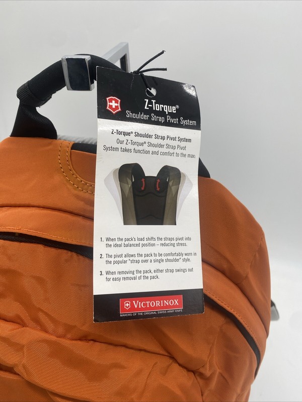 Swiss Army Day Pack Back Pack With Z-Torque Shoulder Strap Pivot System Orange gallery