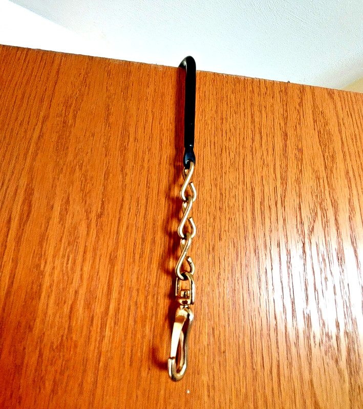 CREST Replacement Hanging Garment Bag Door Hook Luggage Metal Chain Travel Part gallery