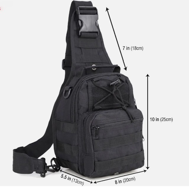 Tactical Mens Backpack Sling Shoulder Bag Molle Travel Chest Pack Outdoor Hiking gallery