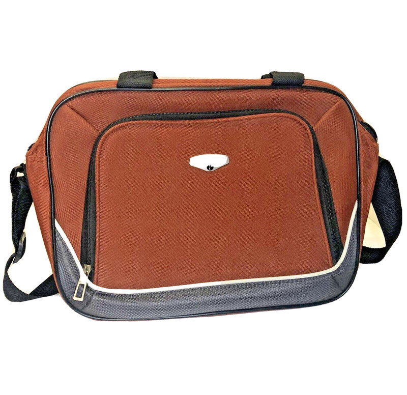 Protocol Travel Accessory Carry-On Rust/Brown Canvas Zipper Adjustable Strap