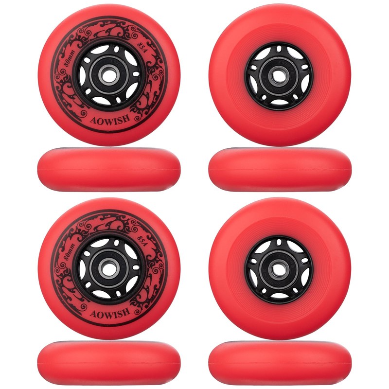 8Pack Inline Skate Replacement Wheels 85A Outdoor Asphalt Formula Roller Blad... gallery