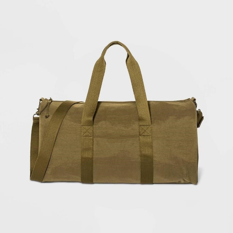 Universal Thread Green Nylon Duffel Weekender Bag Travel Underseat Carry-On NWT gallery