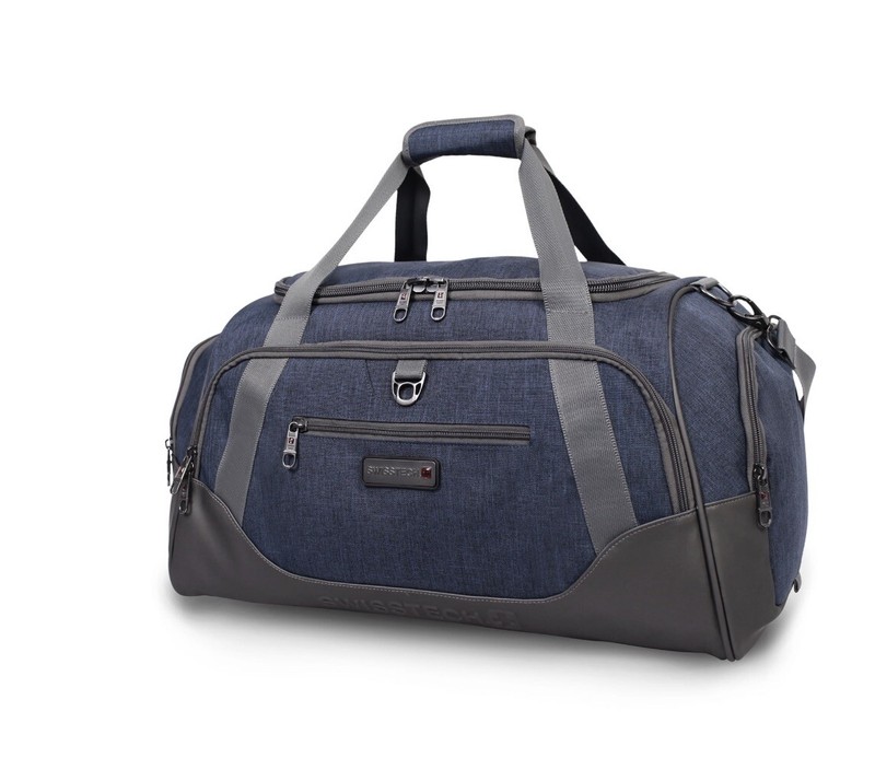 SwissTech Excursion Blue 24″ Travel Duffel bag 10.5x24x12″ Shoe compartment