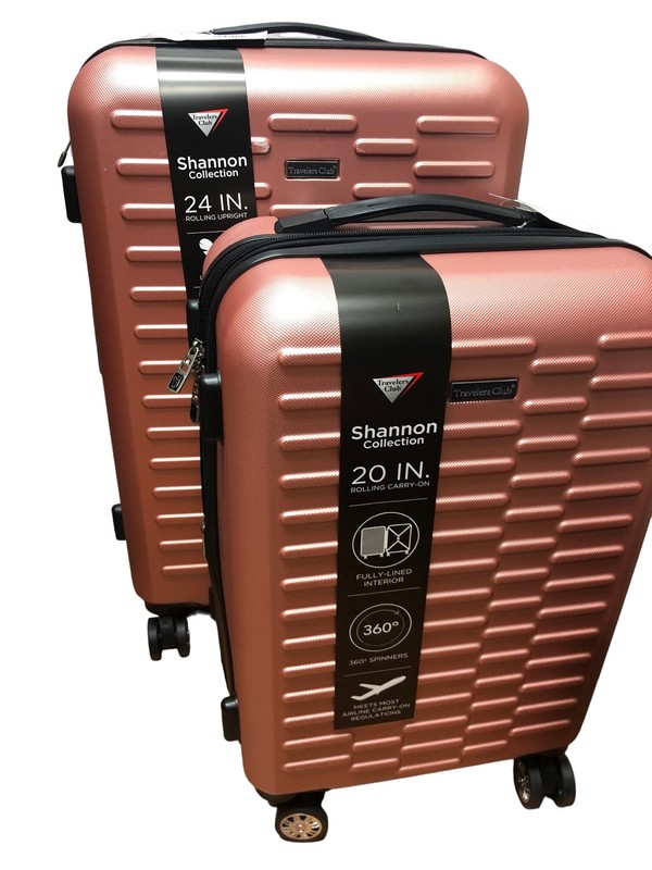 Travelers Club Shannon Collection Luggage 2Pc Set New With Defects
