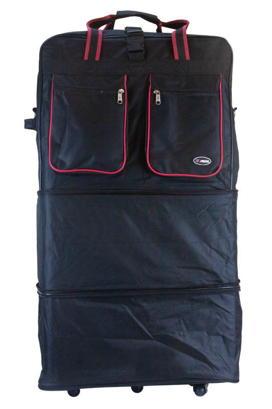 30"/36"/40" Expandable Rolling Duffel Bag Wheeled Spinner Suitcase Luggage gallery