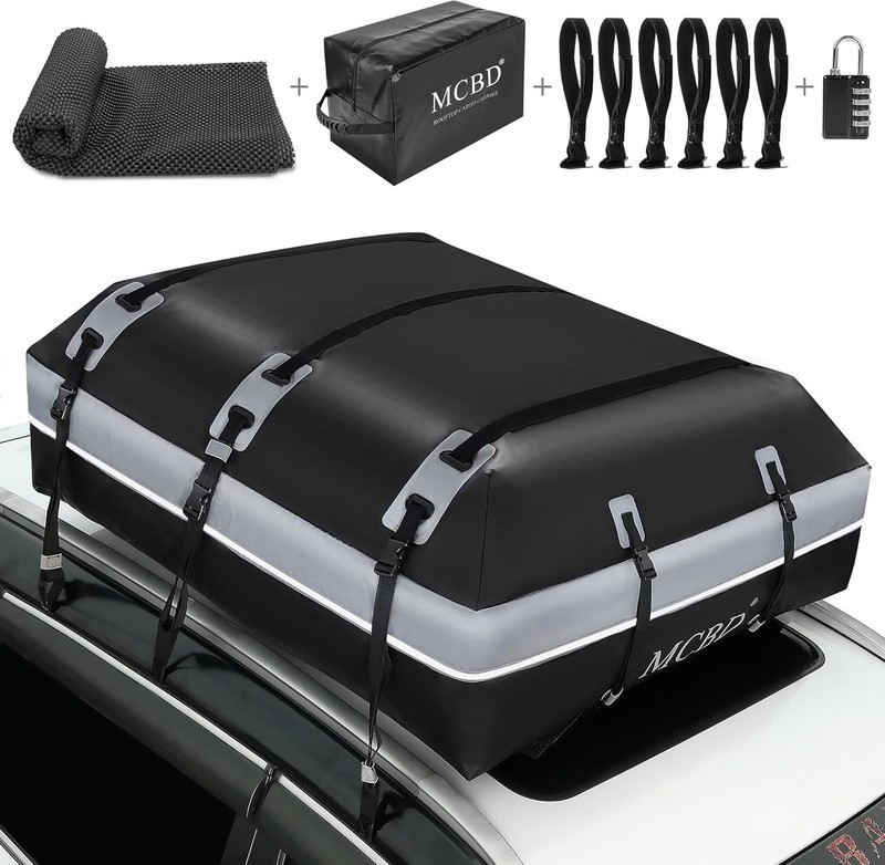 Rooftop Cargo Carrier, 21 Cubic Feet Soft-Shell Waterproof Car Roof Luggage Bag