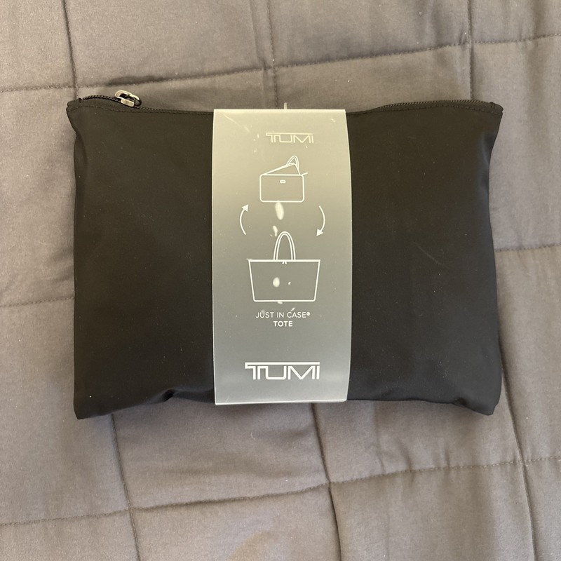 Tumi Just In Case Lightweight Packable Duffel Bag Black Unisex Solid Pattern