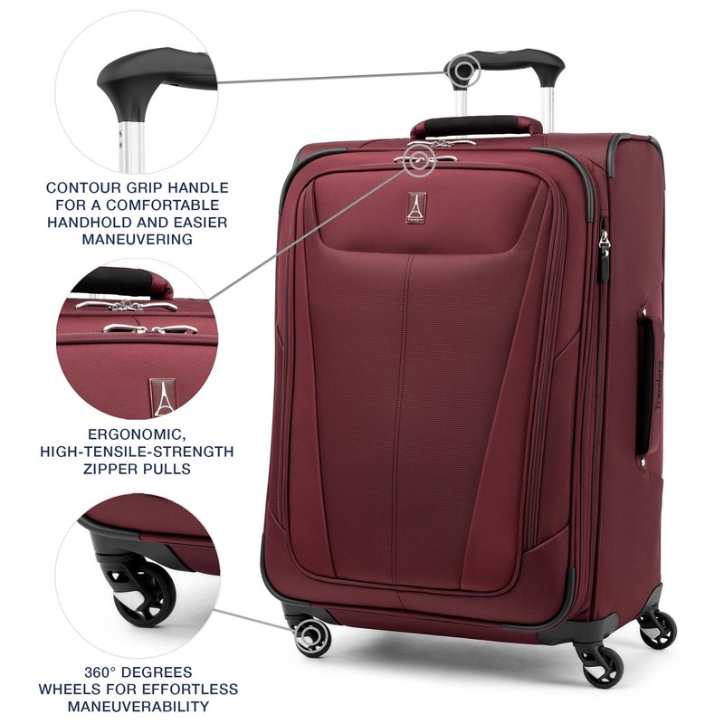 Travelpro Maxlite 5 Softside Expandable Luggage with 4 Spinner Wheels, Lightw... gallery