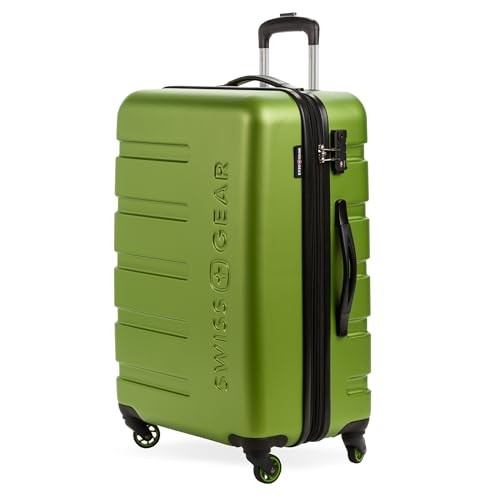SWISSGEAR 7366 SIGNATURE HARDSIDE EXPANDABLE LUGGAGE WHEELS SA7366 – GREEN