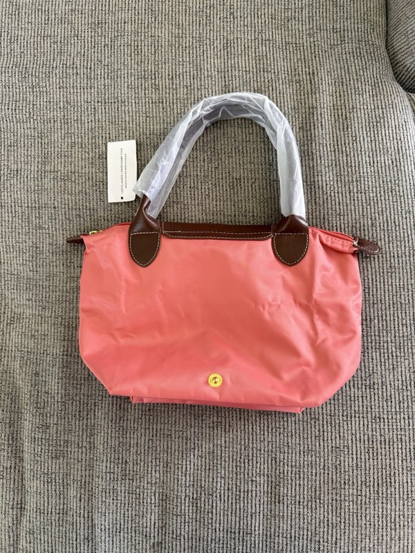 LONGCHAMP Le Pliage Tote Bag/ Travel Bag Pink -Possible Faux-Flap Cracked