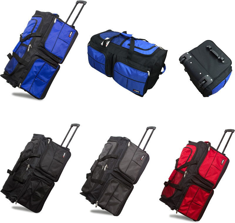 20″ / 28″ Polyester Rolling Duffel Bag Wheeled Luggage Travel Suitcase Carry-on