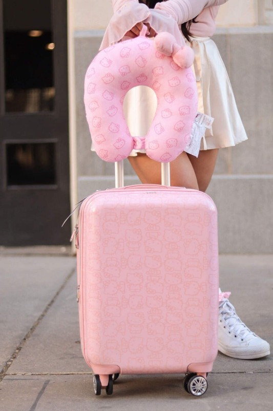 Hello Kitty Pose All Over 22" Hard-Sided Luggage Pink gallery