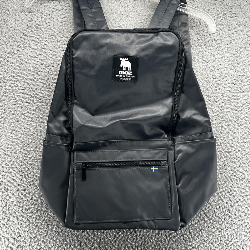 Moz Black 16" Backpack Soft Case Adjustable Straps Women Daypack Bag Travel gallery