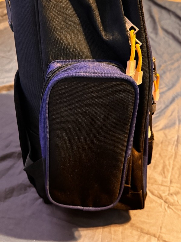 Jeep Rolling Backpack Convertible Wheeled Travel Bag Blue Black Approx. 21” gallery