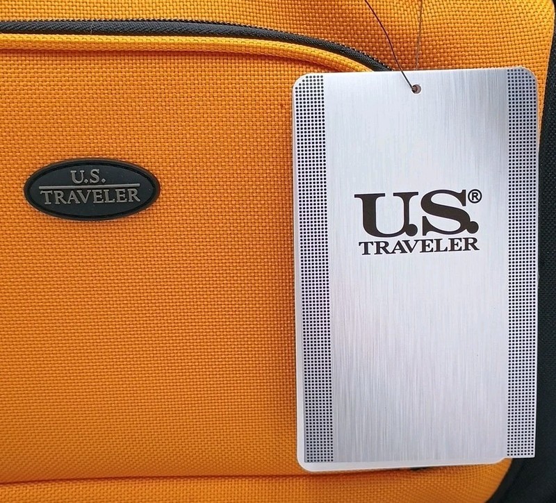U.S. Traveler Carry On Shoulder Bag Orange Personal Item Adjustable Strap New gallery