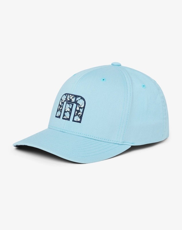 TravisMathew Men's Standard Packing List Adjustable Hat Cap - Air Blue