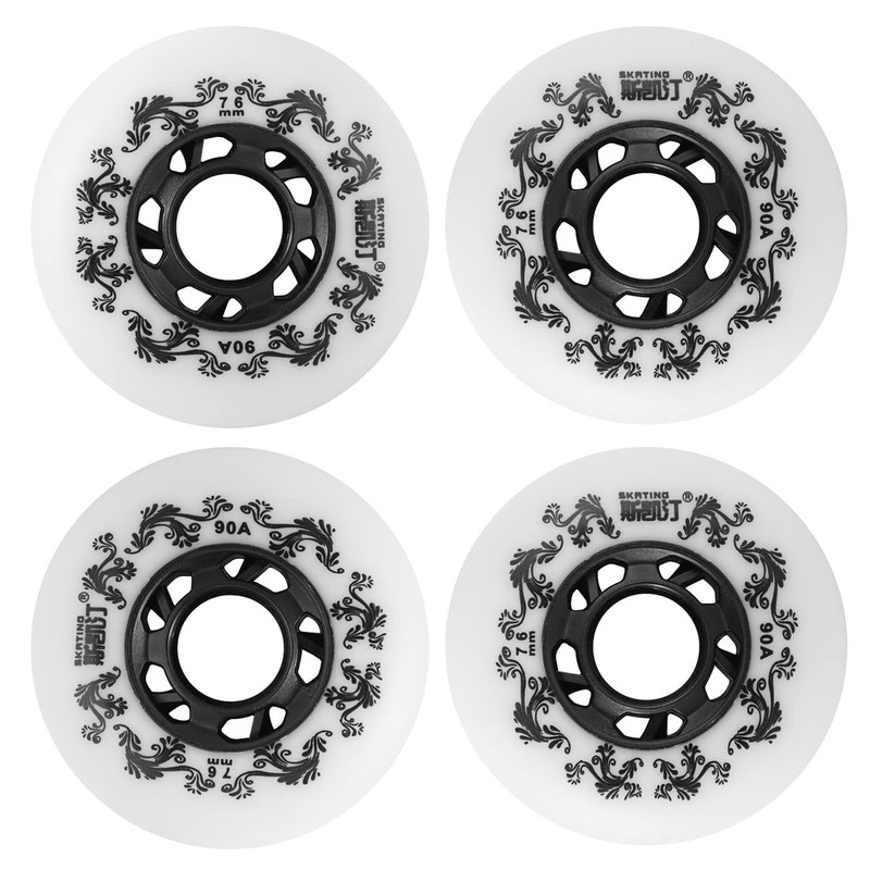 4Pack Inline Skate Wheels Outdoor 90A Freestyle Durable Tire72mm 76mm 80mm fo…