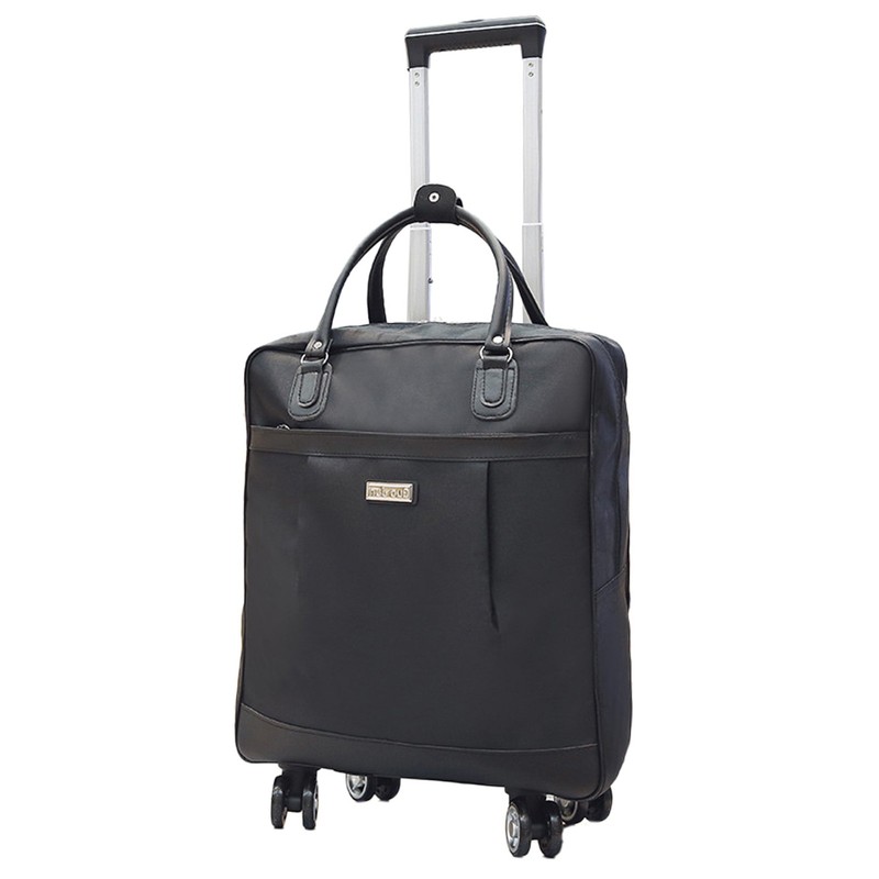 16″ 18″ Oxford Underseat Carry On Luggage Rolling Spinner Lightweight Travel Bag