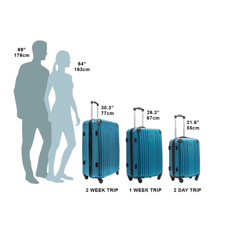 Hardside 24 Inch Spinner Luggage Lightweight Durable 4 Wheel Travel Case gallery