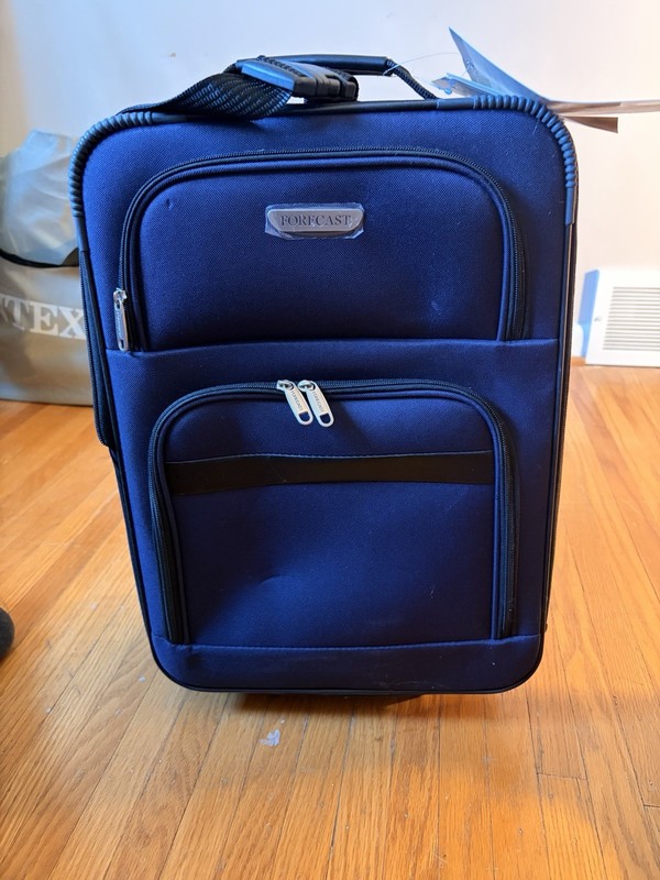 Forecast Capri II 18″ Expandable Lightweight Carry-On Blue Soft Case Luggage