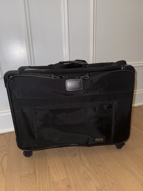 TUTTO 20” Sewing Machine Rolling Case Wheels Black Collapsible Bag Tote