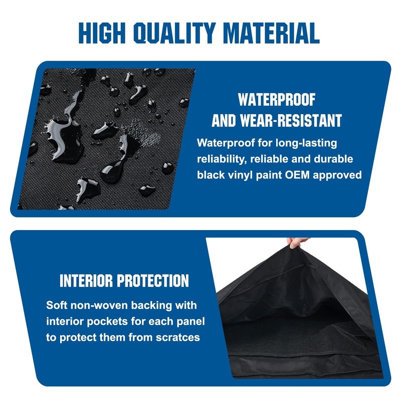Hard Top Freedom Panel Storage Bag Compatible with 2007-2022 Wrangler JK JKU ... gallery