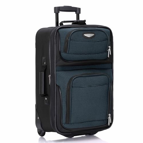 Travel Select Amsterdam Softside Expandable Luggage with 21-Inch Carry-on Navy