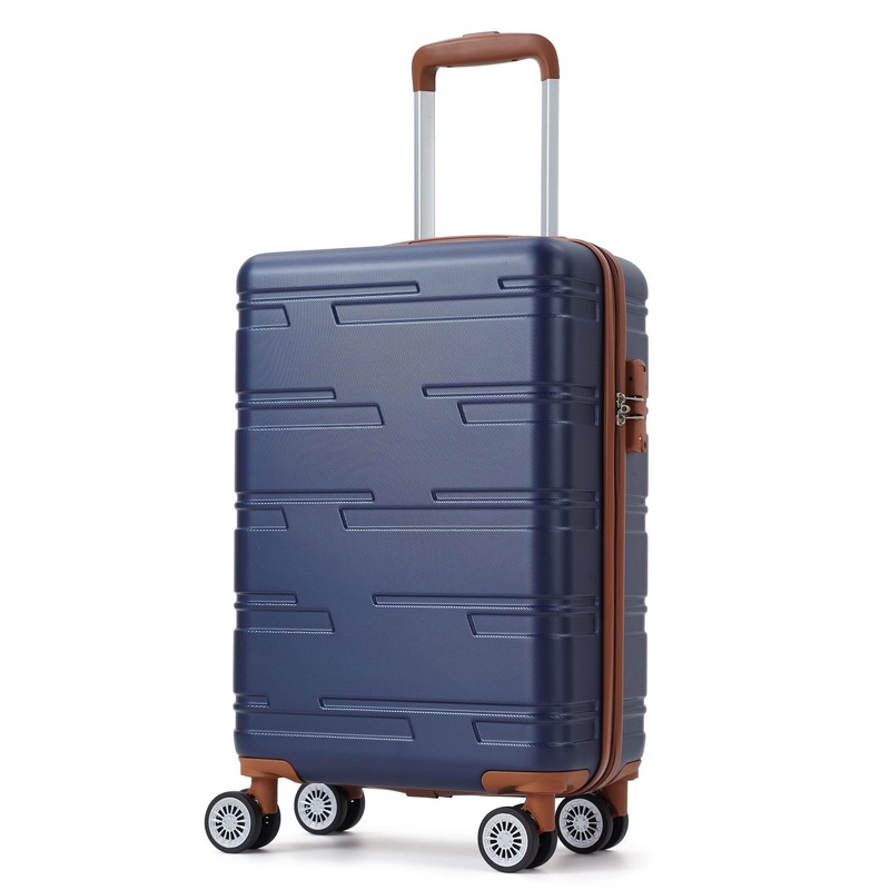 20 in Expandable Hard Shell Carry On Luggage with Spinner Wheels, Hardside Ca…