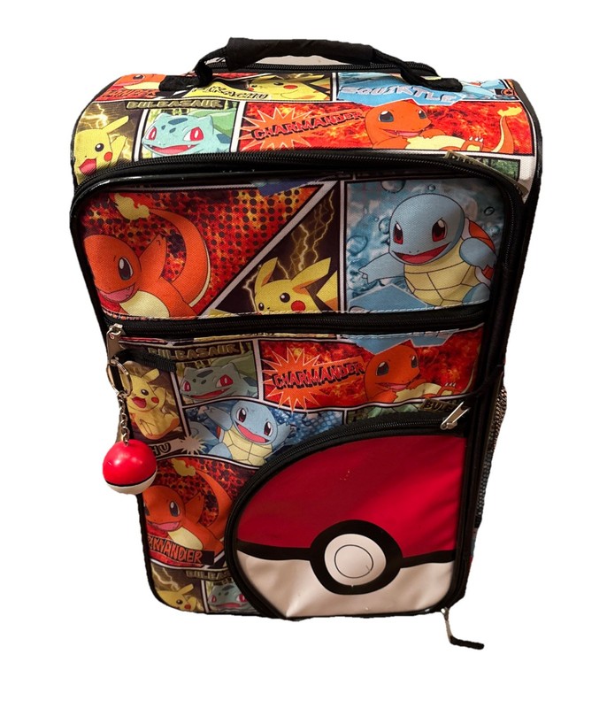 Pokemon Rolling Suitcase Carry On Pikachu Poke-ball
