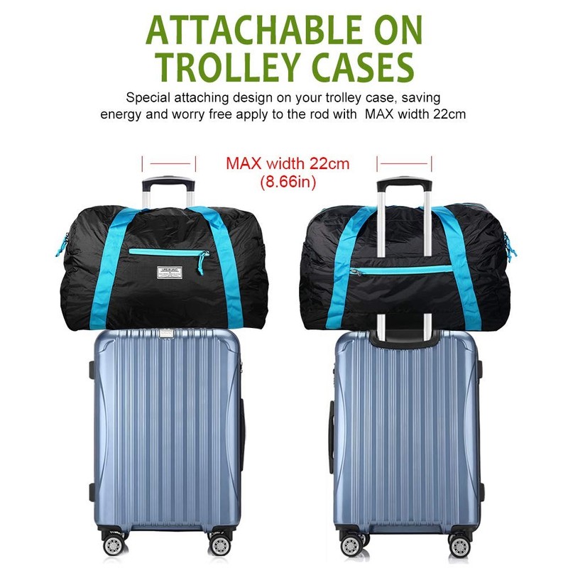 Foldable Duffel Bag 46L Lightweight Travel Luggage Collapsible Backup Sports gallery